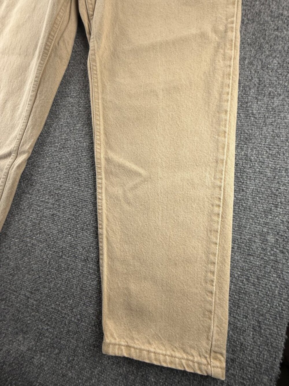 VTG Levis 550 Orange Tab Beige Denim Jeans 1996 USA Cotton Pockets ACTL 32X29.5 - Picture 6 of 16